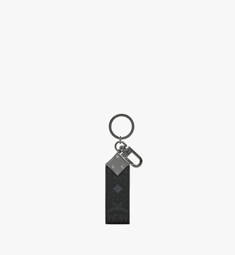 MCM Aren Diamond Logo Key Holder in Visetos Rebajas top