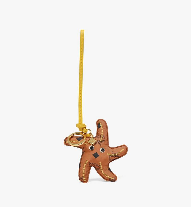 MCM Aren Starfish Charm in Monogram Nylon Liquidación