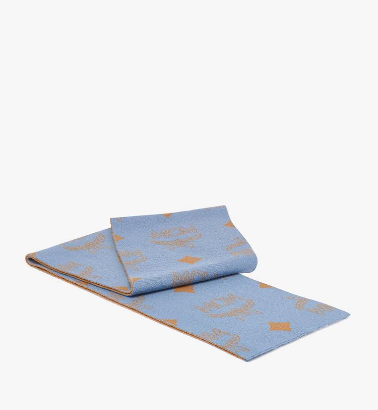 MCM Reversible Monogram Jacquard Wool Stole Oferta exclusiva
