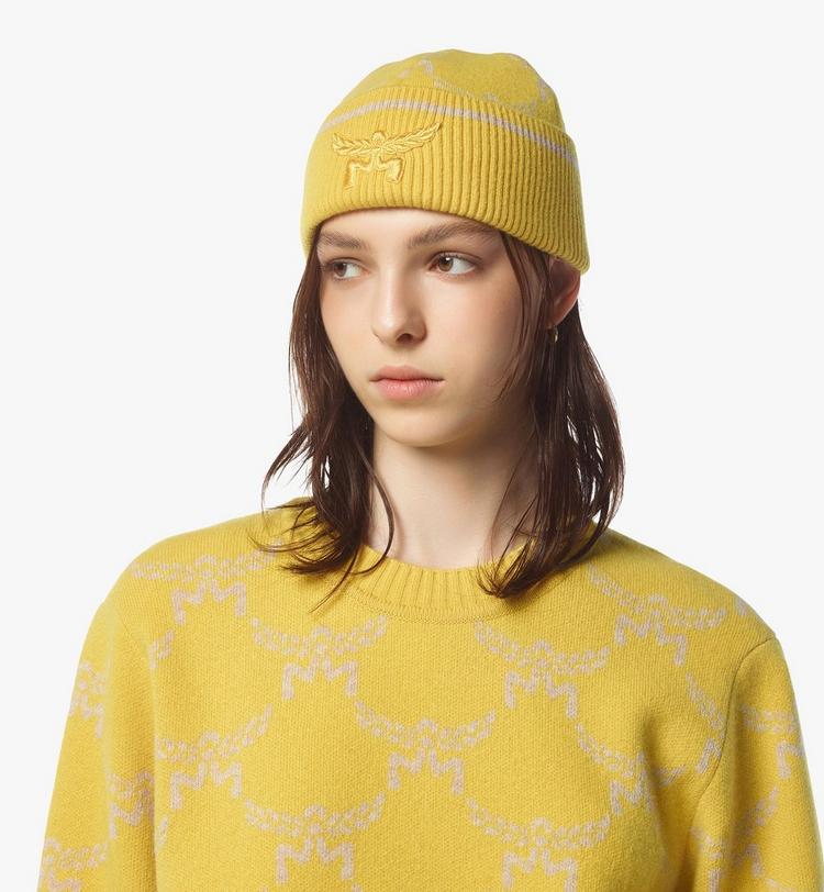MCM Lauretos Beanie in Wool and Recycled Cashmere 2025