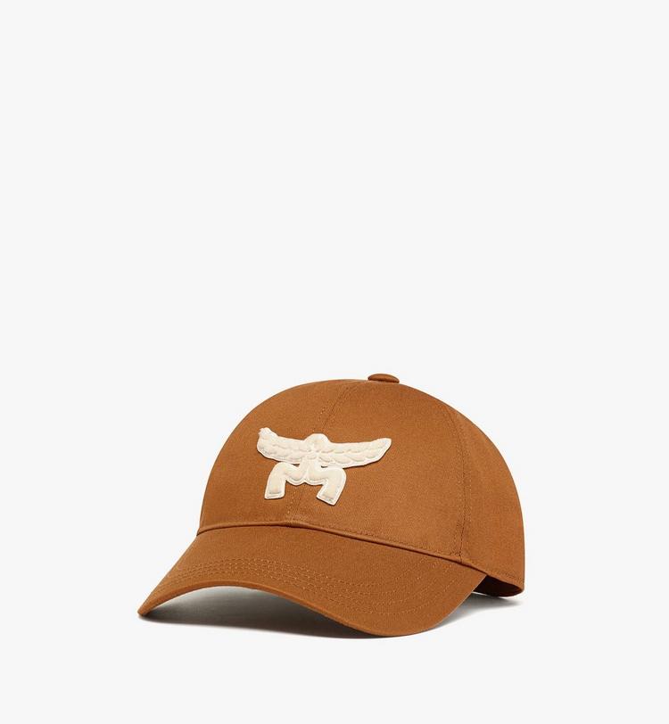 MCM Essential Logo Cap in Cotton Twill Outlet