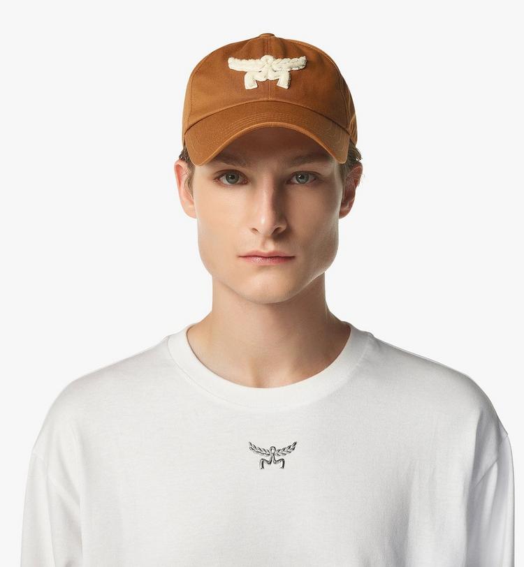 MCM Essential Logo Cap in Cotton Twill Outlet