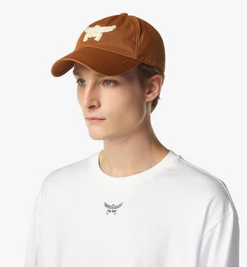 MCM Essential Logo Cap in Cotton Twill Outlet