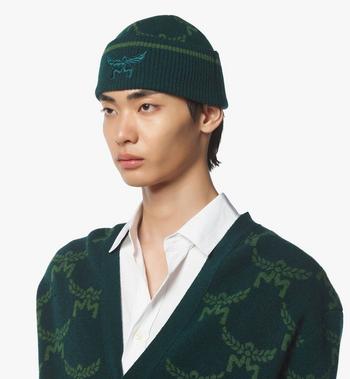 MCM Lauretos Beanie in Wool and Recycled Cashmere Rebajas baratas
