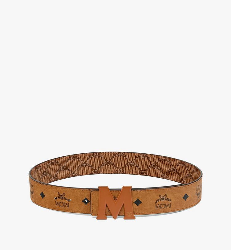 MCM Claus M Reversible Monogram Belt 1.5” Oferta especial