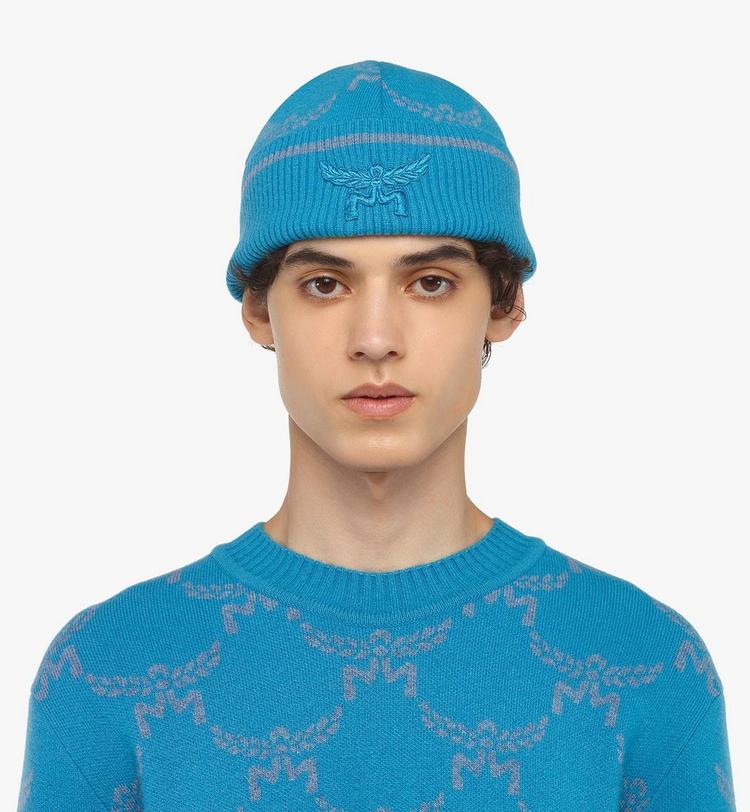MCM Lauretos Beanie in Wool and Recycled Cashmere ÚLTIMAS EDICIONES