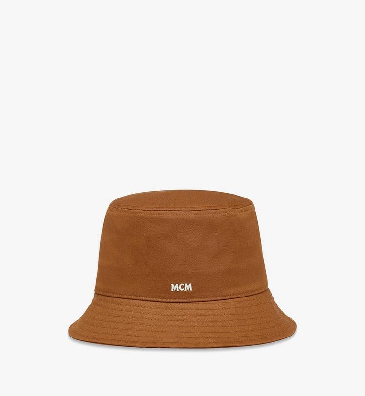 MCM Essential Logo Bucket Hat in Cotton Twill Último día