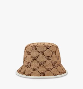 MCM Bucket Hat in Lauretos Raffia Jacquard Precio de fábrica