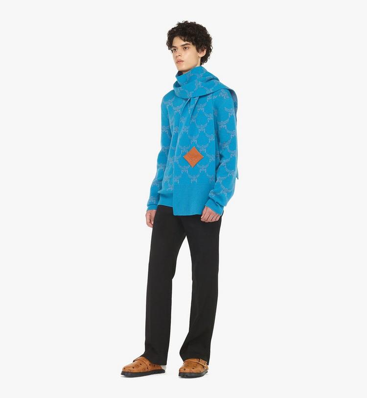 MCM Reversible Lauretos Stole in Wool and Recycled Cashmere Oferta especial de fábrica