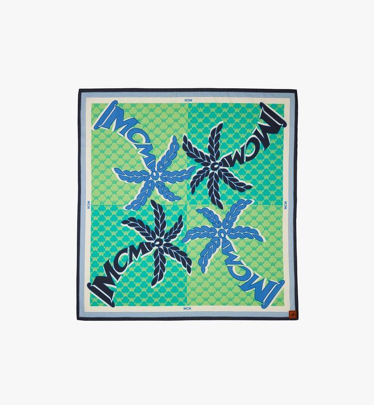 MCM Palm Monogram Bandana Scarf En oferta