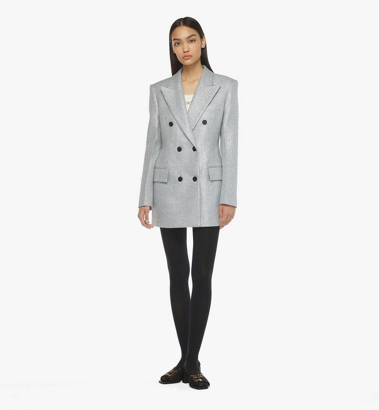 MCM Metallic Lurex Tweed Jacket Precio ultrabajo