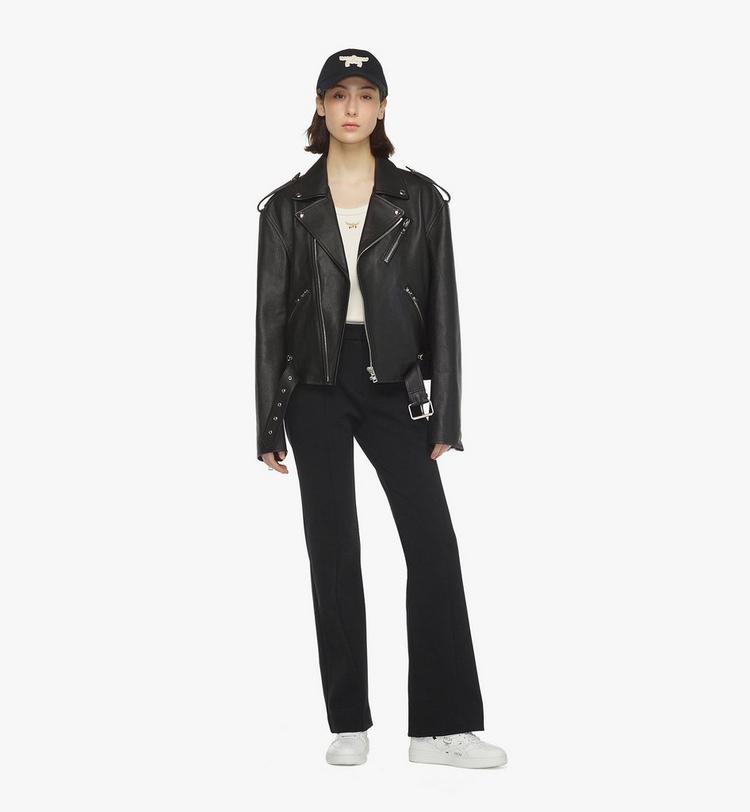 MCM Cropped Rider Jacket in Lamb Leather Devoluciones gratuitas