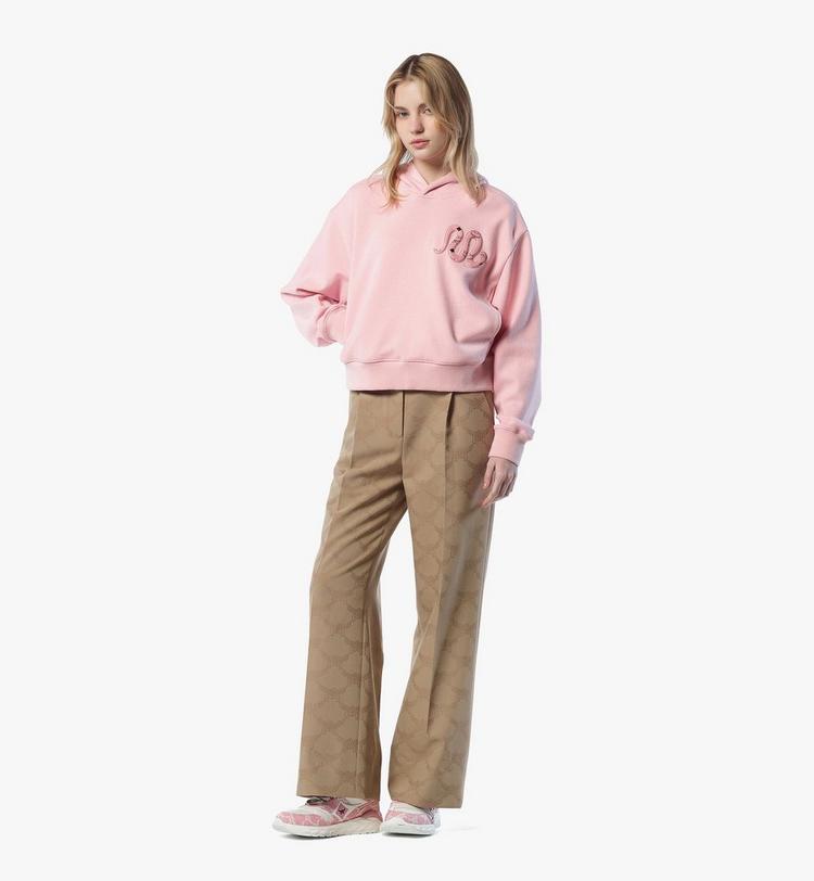 MCM Year of the Snake Bouclé Cropped Hoodie 2025