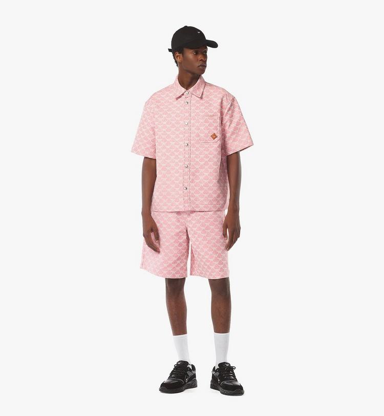 MCM Lauretos Shorts in Denim Jacquard En línea