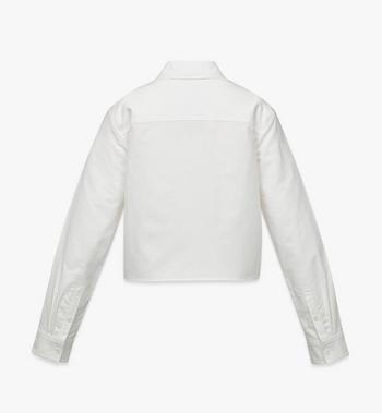 MCM Cropped Oxford Shirt with Jacquard Pocket Rebajas
