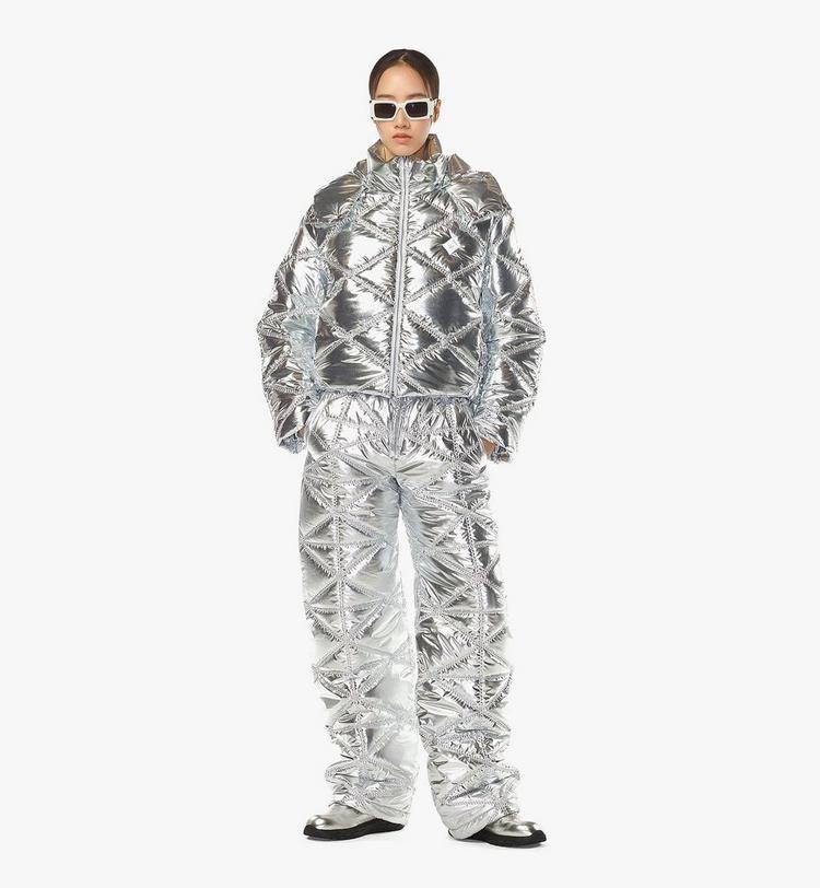 MCM Après-Ski Quilted Pants in Metallic Polyester Ofertas