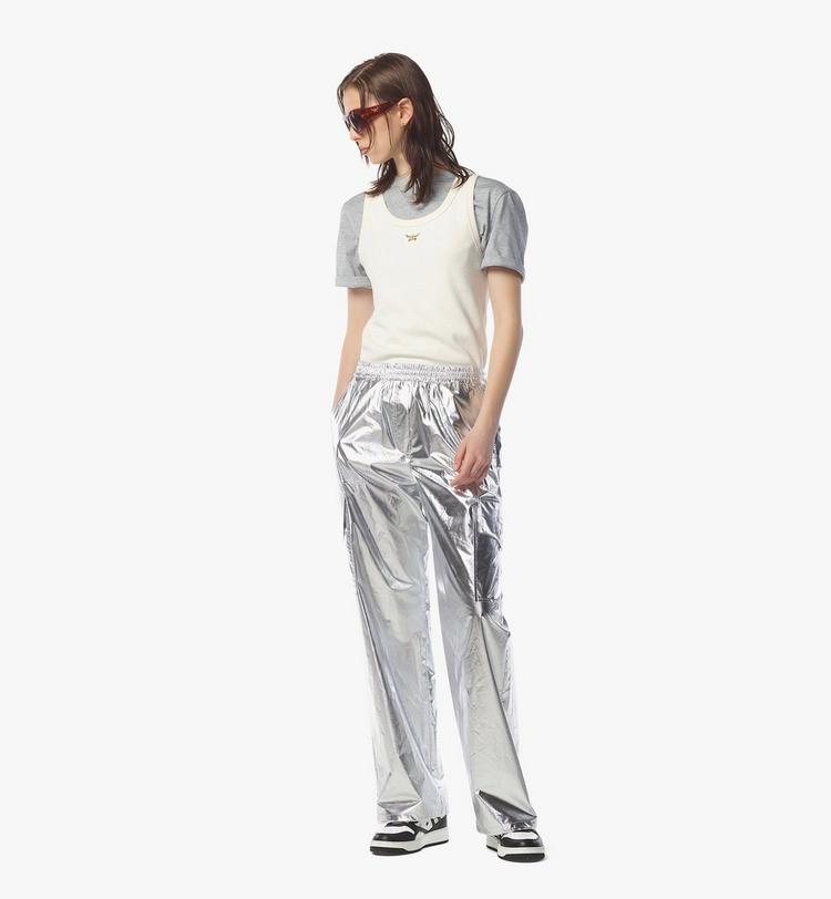 MCM Cargo Pants in Metallic Polyester Venta caliente