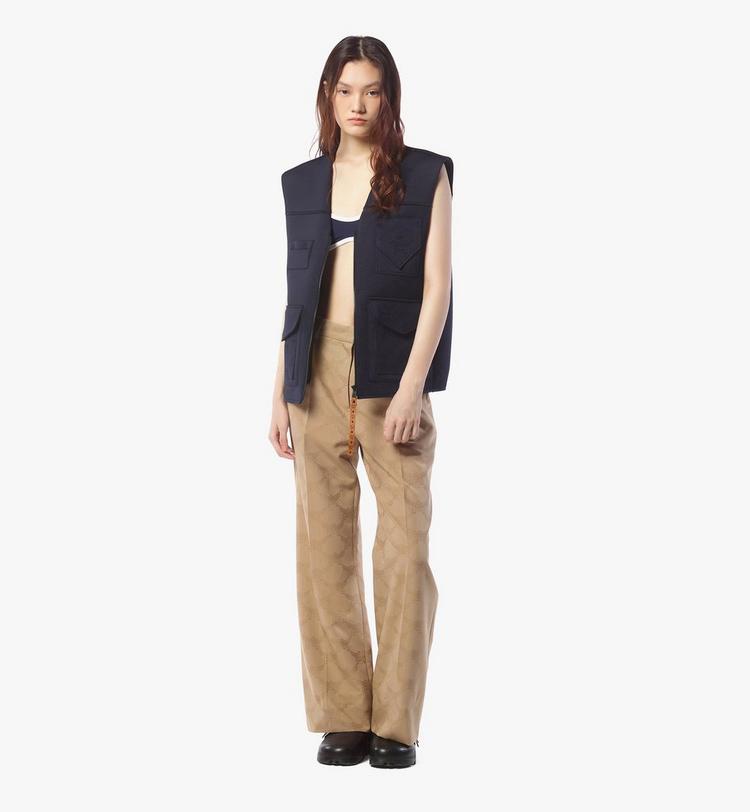 MCM Lauretos Wool Jacquard Pants En oferta