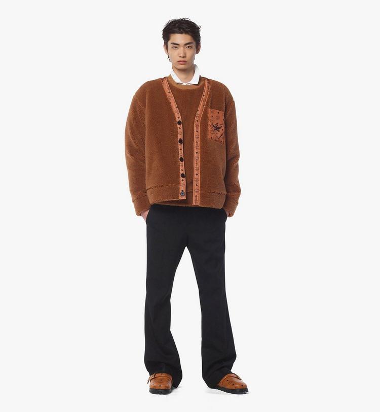 MCM Monogram Pocket Fleece Cardigan Mejor oferta