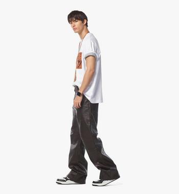 MCM Monogram Patch Pocket T-Shirt in Organic Cotton Rebajas online
