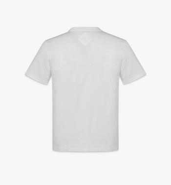 MCM Laurel Logo Print T-Shirt in Organic Cotton Últimos 3 días