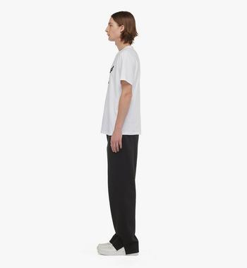 MCM Laurel Logo Print T-Shirt in Organic Cotton Últimos 3 días