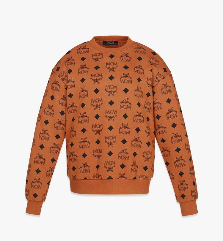 MCM Maxi Monogram Print Sweatshirt in Organic Cotton Solo hoy