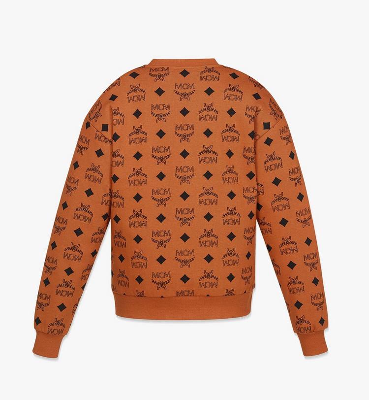 MCM Maxi Monogram Print Sweatshirt in Organic Cotton Solo hoy