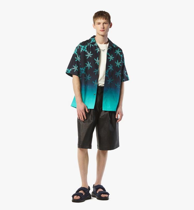 MCM Palm Monogram Print Shirt Liquidación
