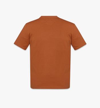 MCM Laurel Logo Print T-Shirt in Organic Cotton Precios de Black Friday