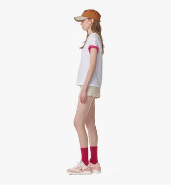 MCM Logo Print T-Shirt in Organic Cotton Oferta exclusiva