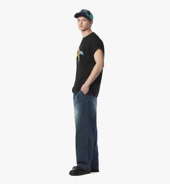 MCM Gradation Palm Logo T-Shirt in Organic Cotton Última moda