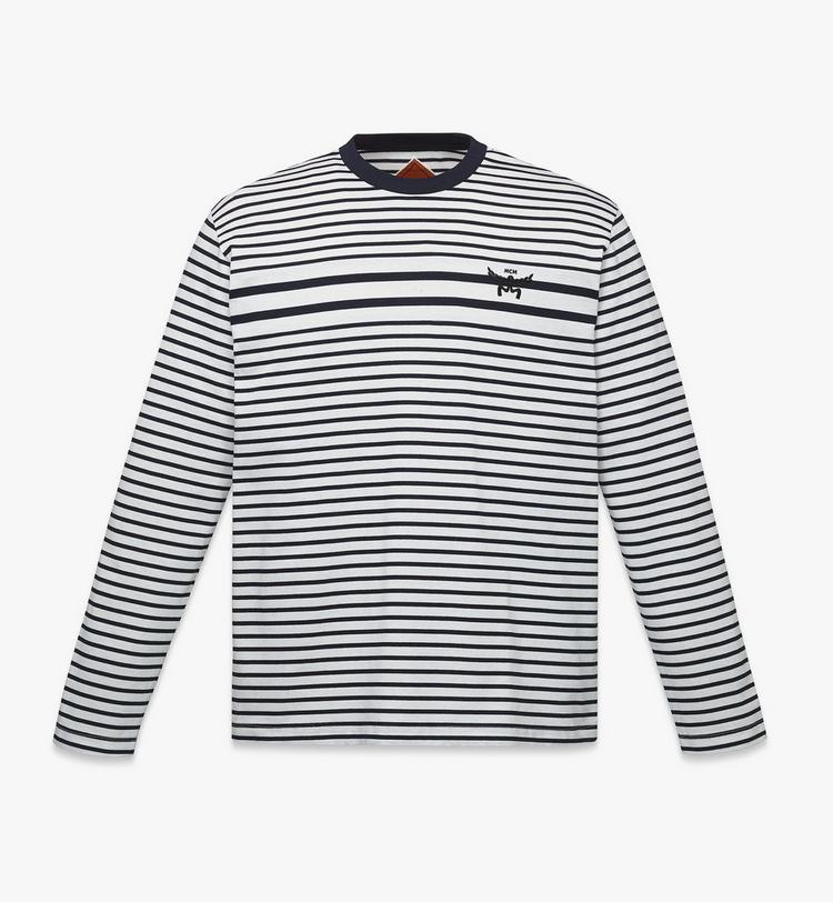 MCM Logo Stripe Long Sleeve T-Shirt Precio ultrabajo