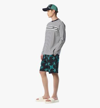 MCM Logo Stripe Long Sleeve T-Shirt Precio ultrabajo