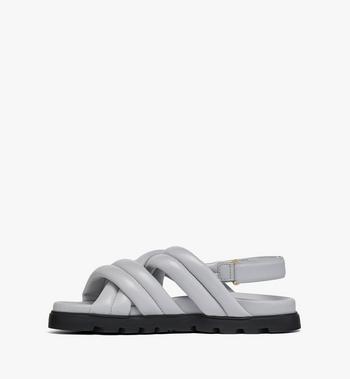 MCM Cross Sandals in Lamb Leather Rebajas