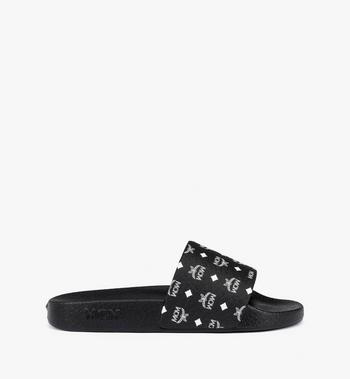 MCM Monogram Print Rubber Slides Venta caliente