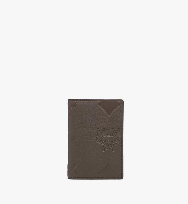 MCM Aren Bifold Card Wallet in Maxi Monogram Leather Envío gratis