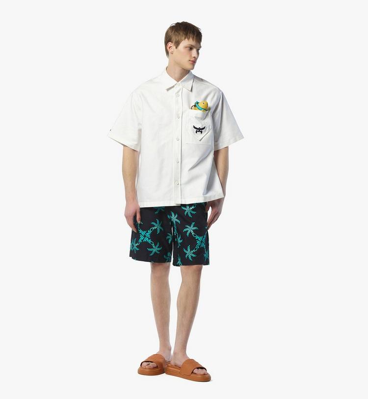 MCM Palm Monogram Print Shorts COMPRAR AHORA