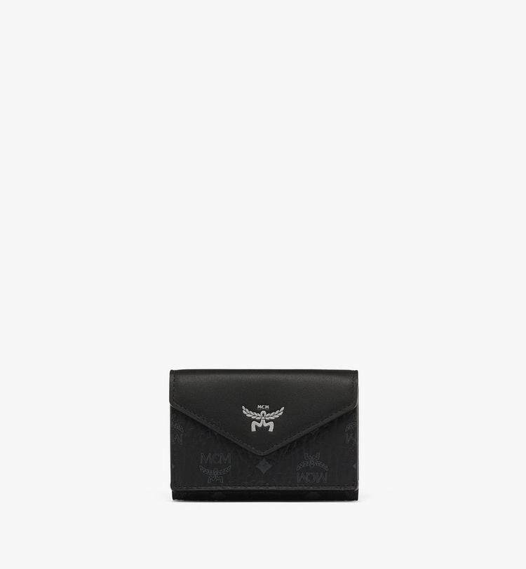 MCM Aren Trifold Wallet in Visetos Grandes descuentos