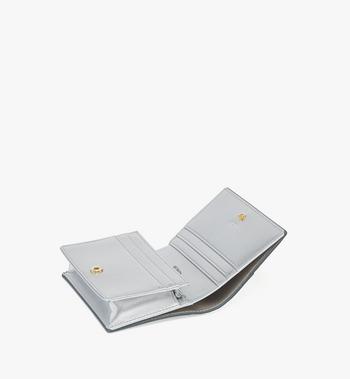MCM Diamond Wallet in Metallic Mirror Leather Liquidación