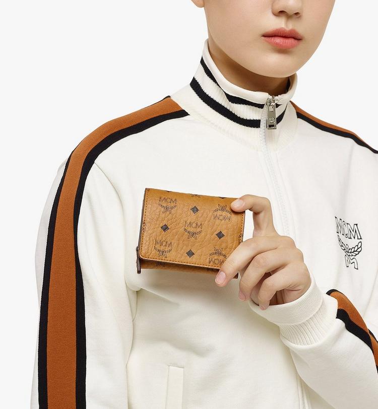MCM Trifold Wallet in Visetos Original Ahorra y exporta