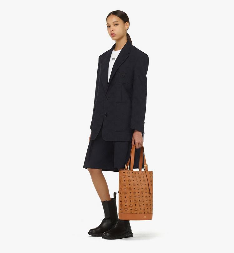 MCM Aren Bucket Tote in Visetos Grandes ahorros