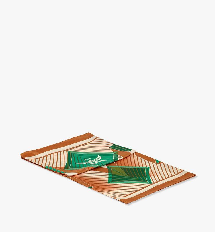 MCM Abstract Logo Scarf in Organic Silk Ofertas