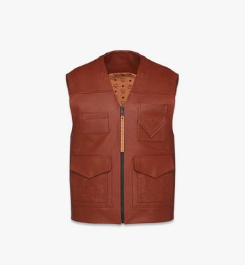 MCM Reversible Vest in Lamb Leather and Monogram Nylon Gran oferta