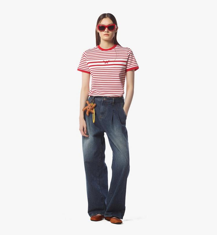 MCM Logo Stripe T-Shirt Ventas relámpago