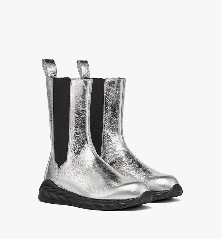 MCM Skywander Boots in Metallic Calf Leather Mejor oferta