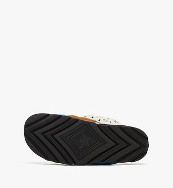 MCM Monogram Cross Sandals in Lamb Leather Tienda de fábrica
