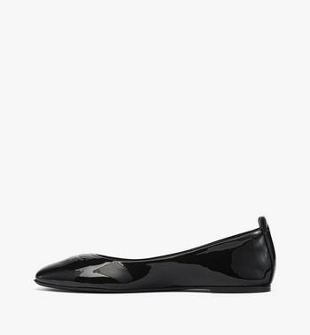 MCM Ballerina Shoes in Patent Lamb Leather En oferta