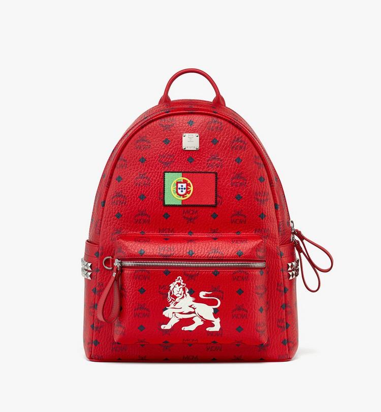 MCM Stark Side Studs Backpack in Visetos En línea
