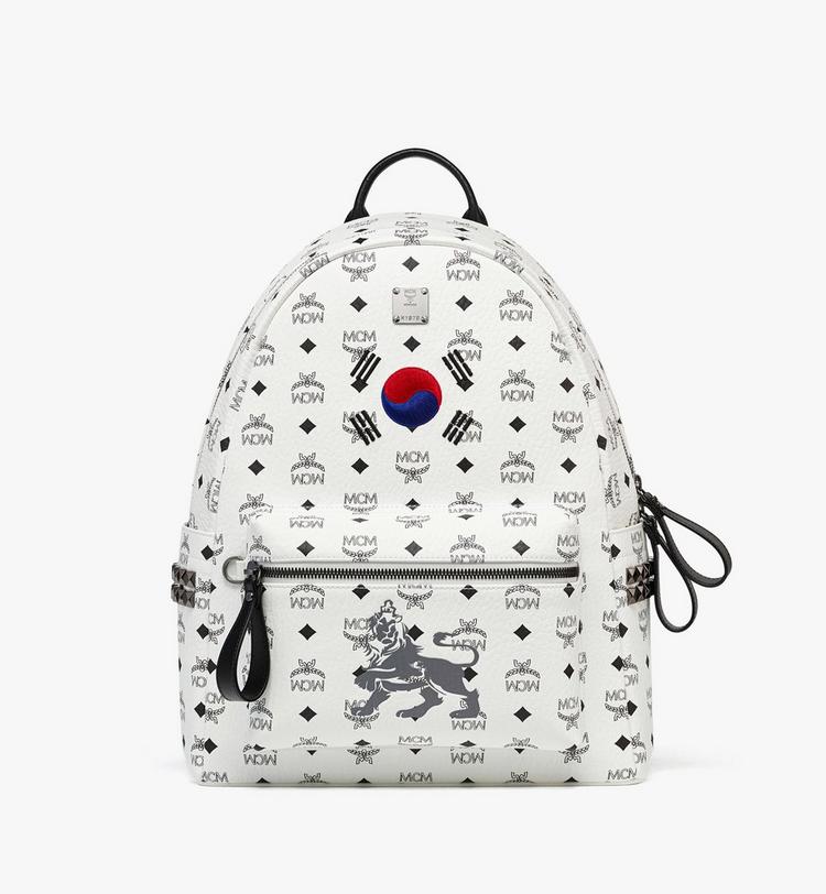 MCM Stark Side Studs Backpack in Visetos Outlet